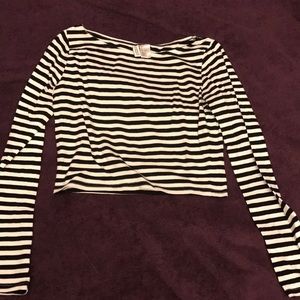 striped crop top